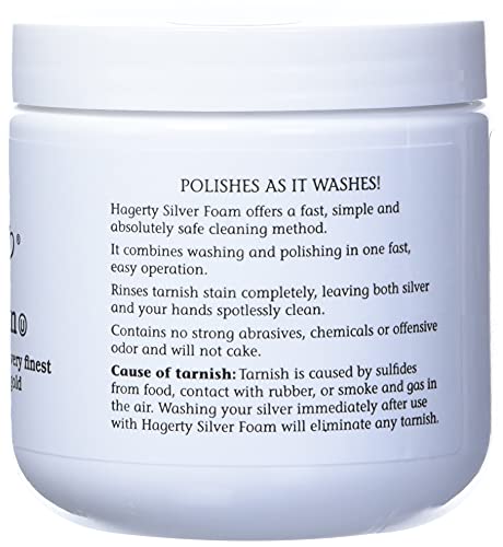 Hagerty Silver Foam - Trusted Silverware Polish and Tarnish Remover Since 1895 for Sterling Silver, Silver-Plate, Gold, and Gold – Made in USA, Kosher Certified, 19 oz - Image 2