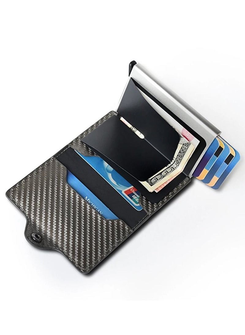 Generic - Rfid Card Holder Men Women Airtag Wallet Money Bag Leather Purse Slim Thin Wallets For Apple AirTags Tracker Air Tag - Image 1
