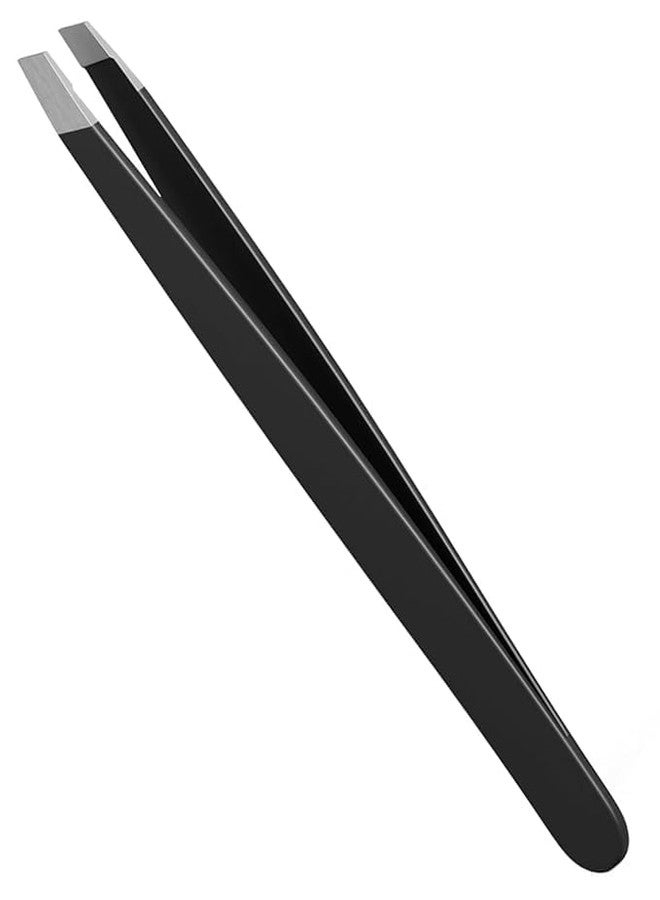 GLOBELLE Slant Tip Tweezer for Eyebrows, High Precision For Ingrown Hair, and Facial Hair, Best Eyebrow Sharp Anti-rust Tweezer for Women and Men, Ideal Facial Hair Plucker for Painless Removal - Image 1