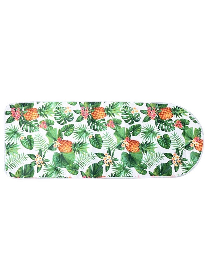 LAWAZIM Ironing Board Cover - Standard Size 140x50cm/55"x20" Iron Board Cover with Scorch, Heat & Stain Resistant Padding, and Non-Slip Fitted Cover with Secure Drawstring(Style 3#,Tropical Pineapple) - Image 1