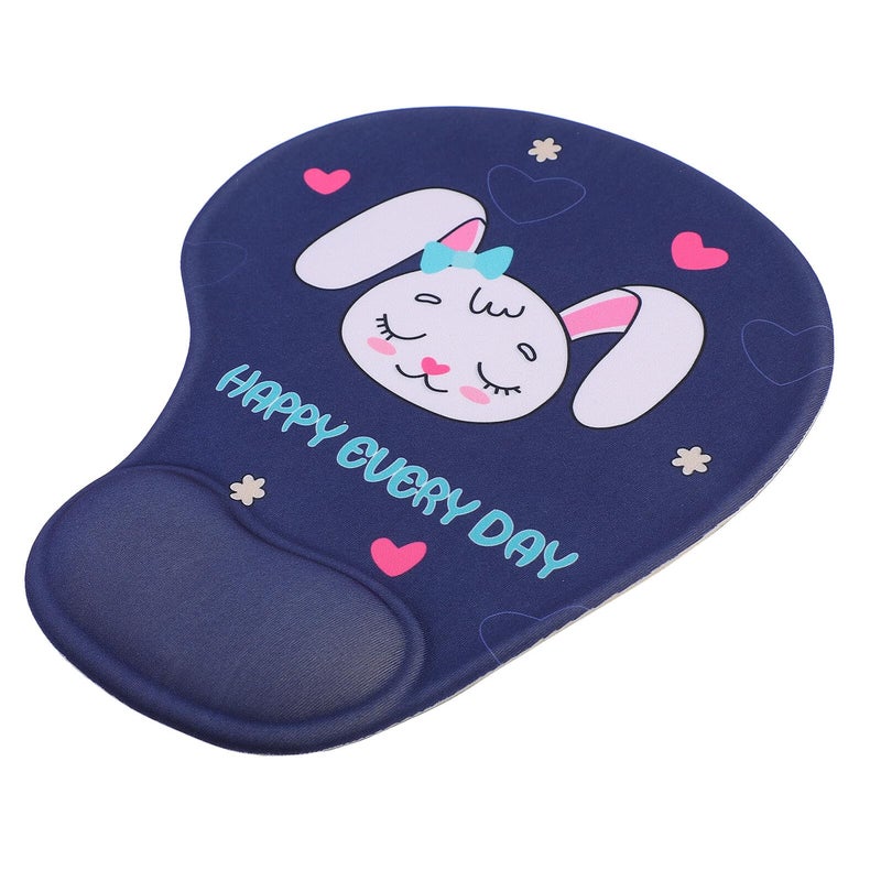 Ergonomic Mouse Pad With Wrist Rest Anti Slip Cartoon Rabbit Design Office Desk Accessory - Image 2