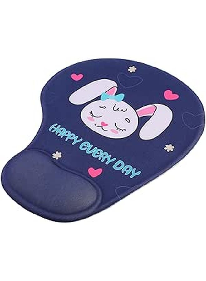 Ergonomic Mouse Pad With Wrist Rest Anti Slip Cartoon Rabbit Design Office Desk Accessory - Image 1
