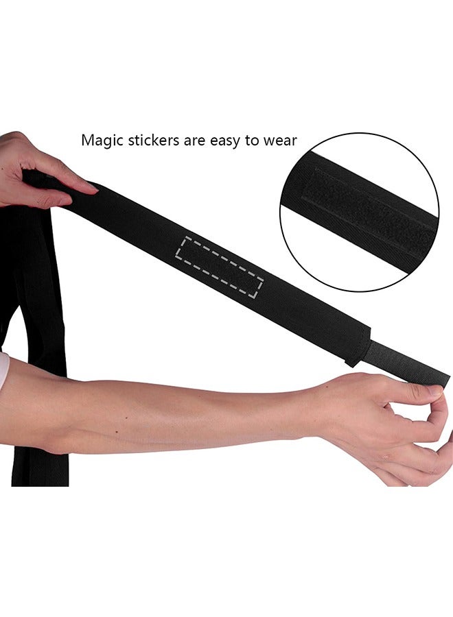 2pcs Boxing Handwraps, Cotton 2.5m Quick Drying Inner Boxing Gloves, Semi Elastic Hand Wraps for Kickboxing, Muay Thai, Sports, Boxing Hand Wraps for Men or Women(Black) - Image 5