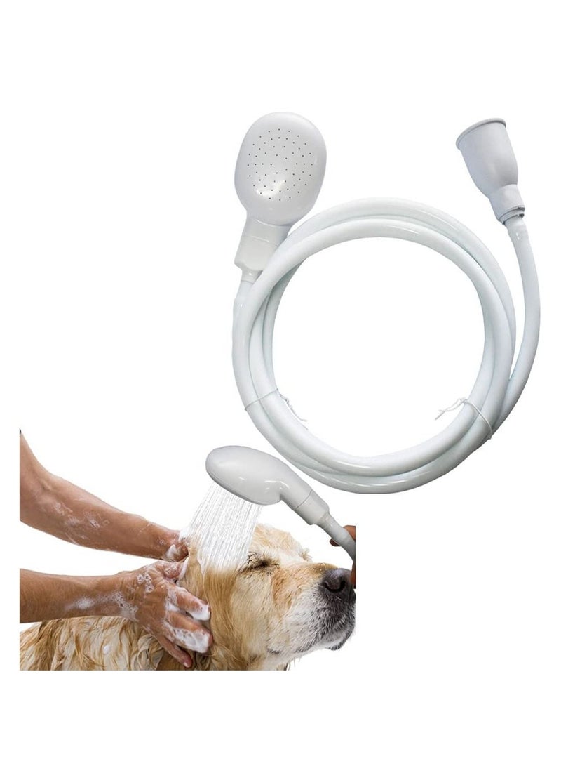 KASTWAVE Sink Sprayer Hose Attachment,Pet Sink Spray Hose, Portable Garden/Tub Faucet Sprayer Handheld Hose Faucet Shower for Bathing Baby, Pets, Washing Hair, Rinsing Vegetables, 2m/6.4ft - Image 2