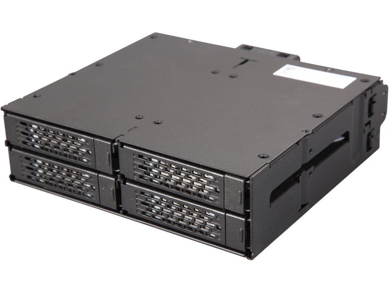 Icy Dock إيسي دوك 4 باي 2.5 SAS/SATA HDD/SSD حاوية معدنية متنقلة لفتحة 5.25" (مع تحكم في المروحة) | توف أرمور MB607SP-B - Image 4