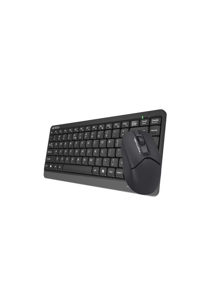 A4TECH FSTYLER 2.4G SILENT CLICK WIRELESS KEYBOARD MOUSE FG-1112S, 2.4GHz Wireless, 12 Fn Hotkeys, Black  - Image 2