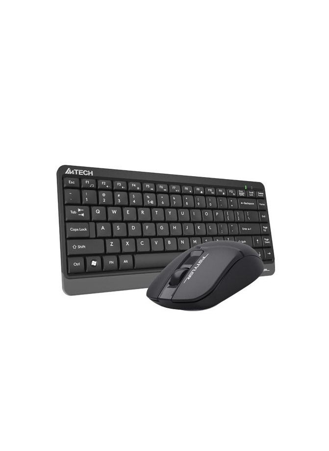 A4TECH FSTYLER 2.4G SILENT CLICK WIRELESS KEYBOARD MOUSE FG-1112S, 2.4GHz Wireless, 12 Fn Hotkeys, Black  - Image 3