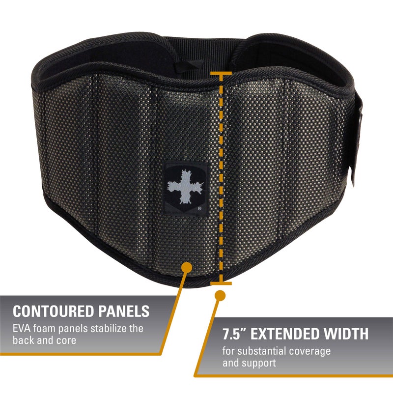 Harbinger Men's Firm Fit 7.5-Inch Contoured Weightlifting Belt, X-Large, Black - Image 3