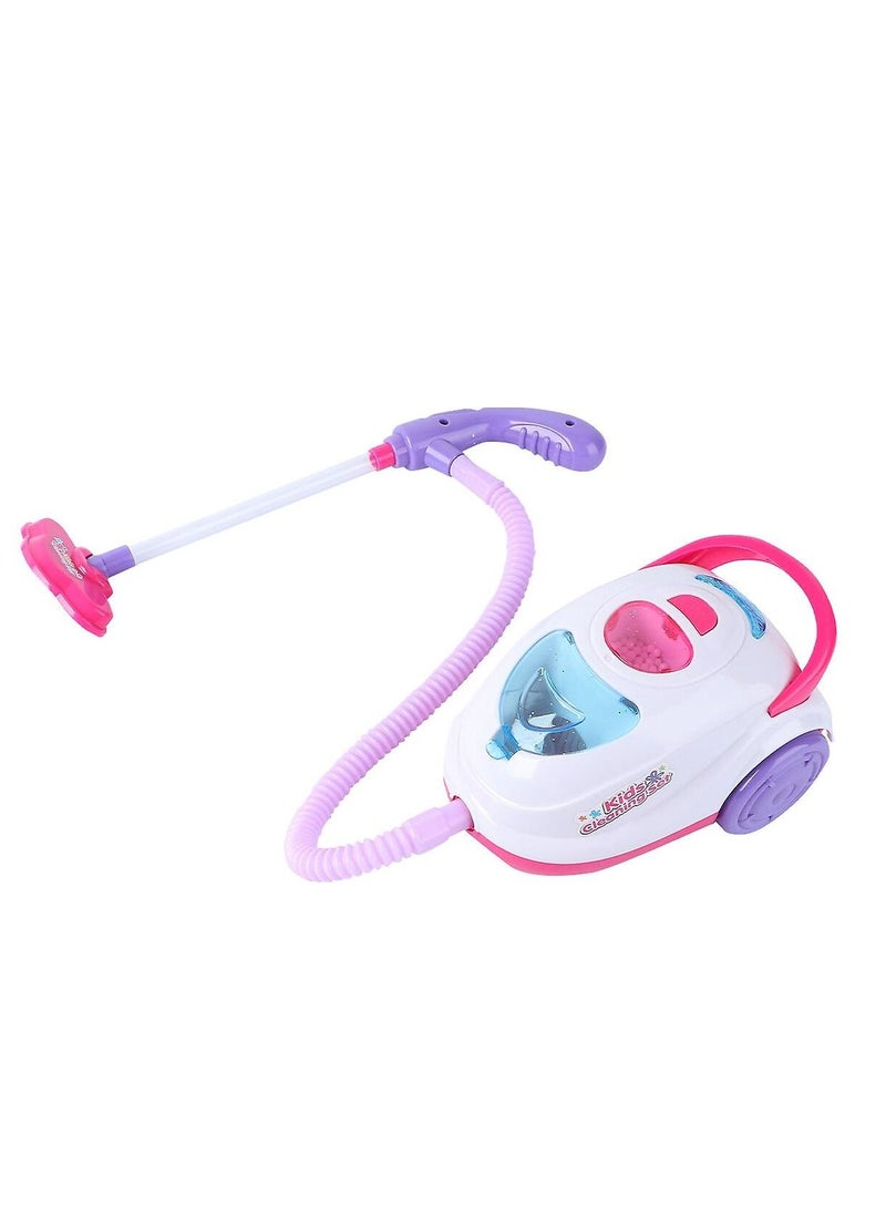 Kids Cleaning Set Plastic Interactive Detachable Vacuum Cleaner Toy Pretend Play Household Cleaning Tool with Light Plastic - Image 3