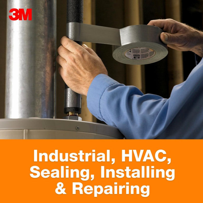 3M Pro Strength Duct Tape Industrial & HVAC, 1.88 inches by 30 yards, 1230-C, 1 roll - Image 4