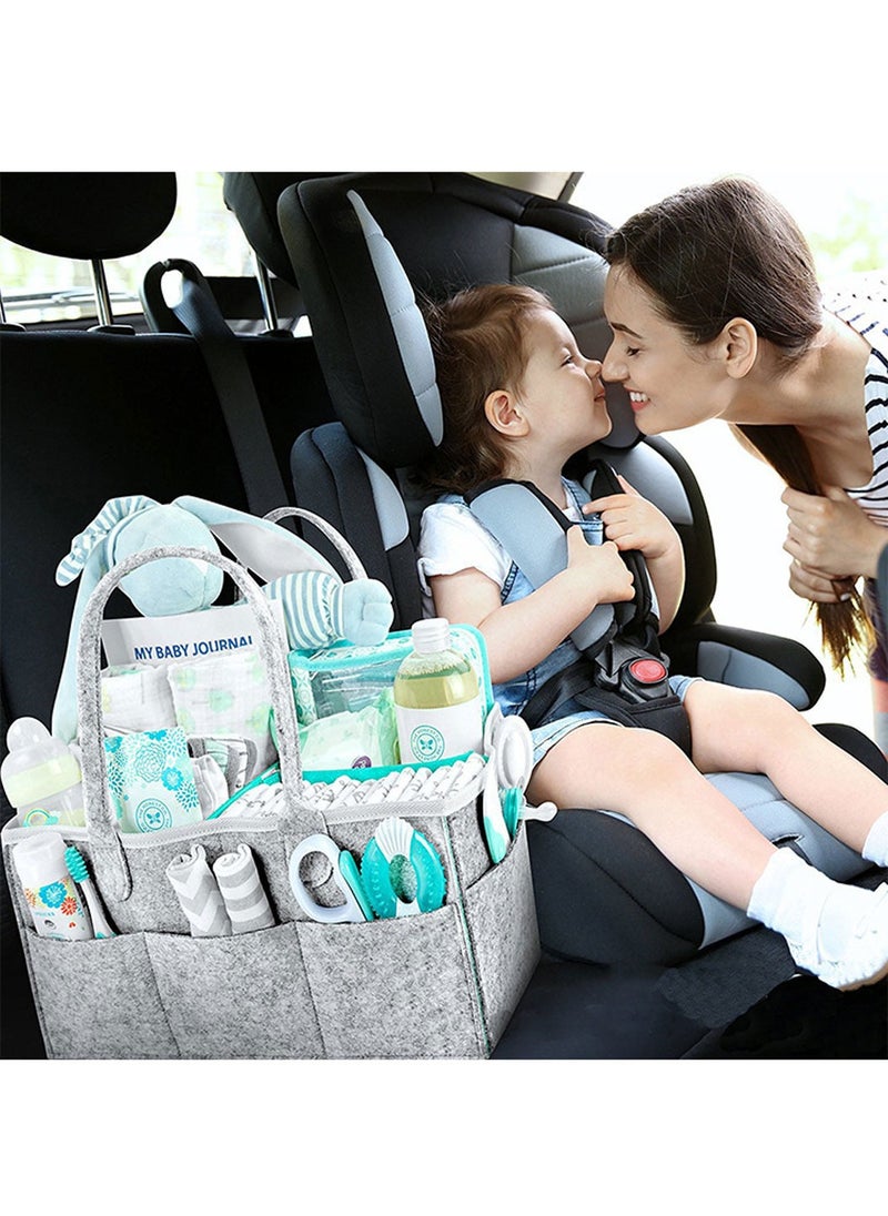LEOKOR - Baby Diaper Caddy Portable Storage Bag Changeable Compartments for Kids Toys and Nursery Storage - Image 1