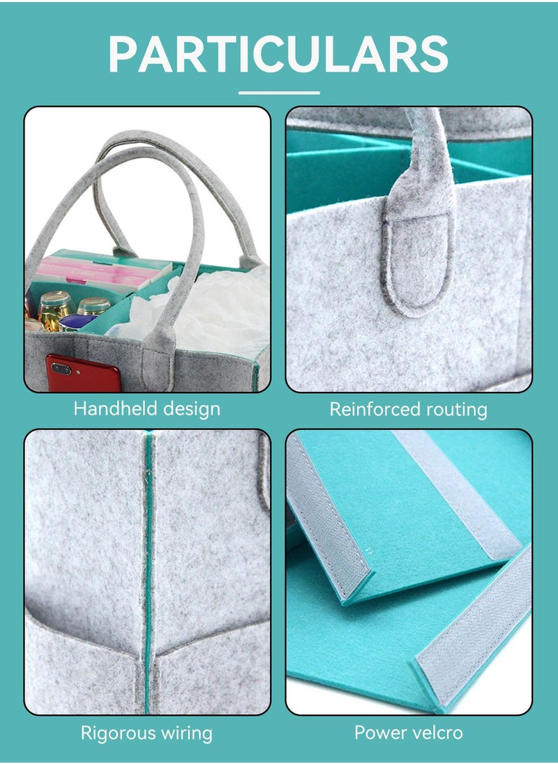 LEOKOR - Baby Diaper Caddy Portable Storage Bag Changeable Compartments for Kids Toys and Nursery Storage - Image 1