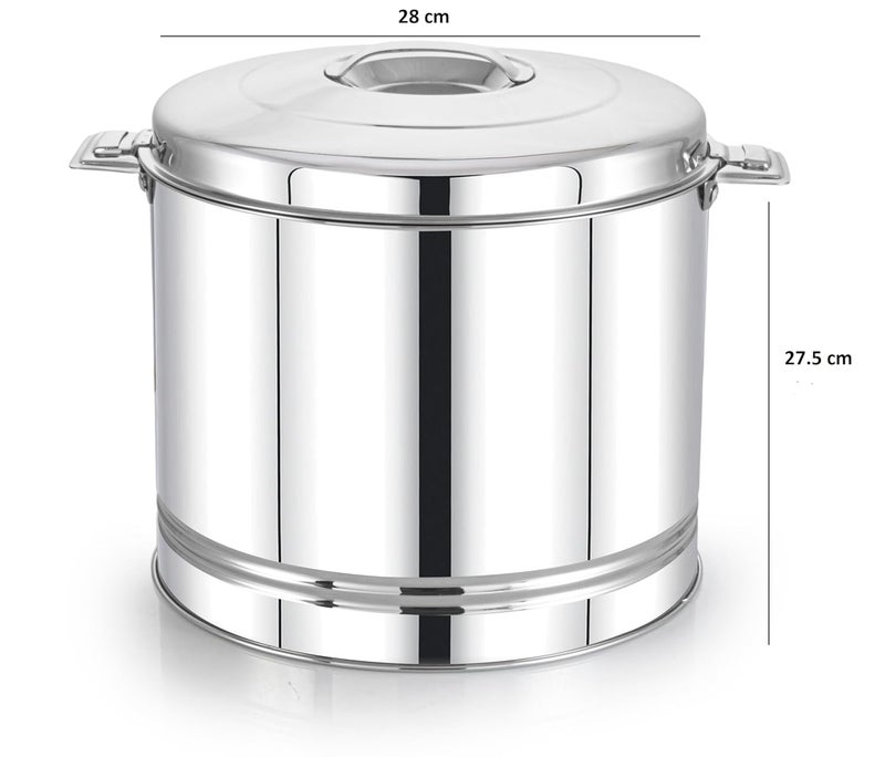 Expresso Premium Stainless Steel 2-in-1 Insulated Hot Pot & Casserole – Double Wall, Mirror Finish – Keeps Food Hot & Fresh for Hours, 7.5 Ltrs Multi-Purpose Serving & Storage - Image 4
