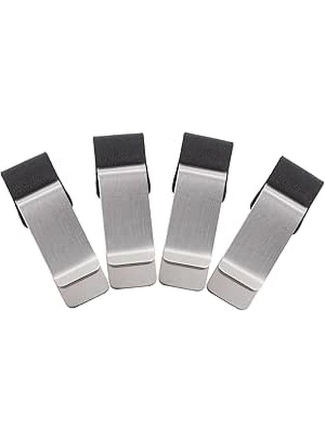 Vintage Metal Paper Clips Leather Pen Holder Set Office File Clamps For Journals - Image 1