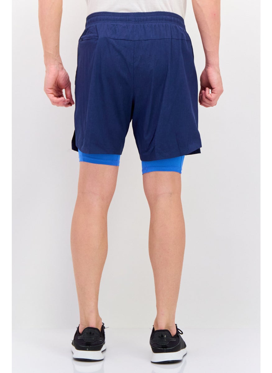 Skora Men Sportswear Fit 7 Inseam Running Shorts, Blue  - Image 4