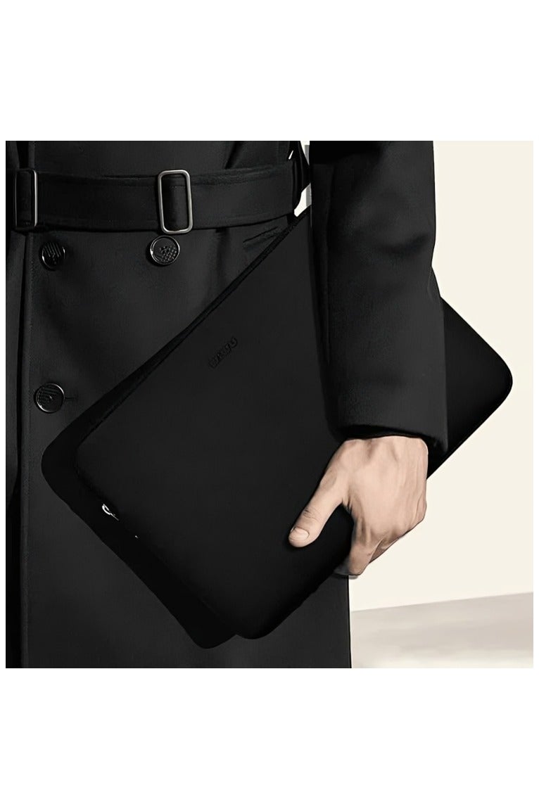 WiWU Skin Zero Ultra Thin Laptop Sleeve Bag with Anti-Scratch Lining, 14-Inch Size, Black - Image 3