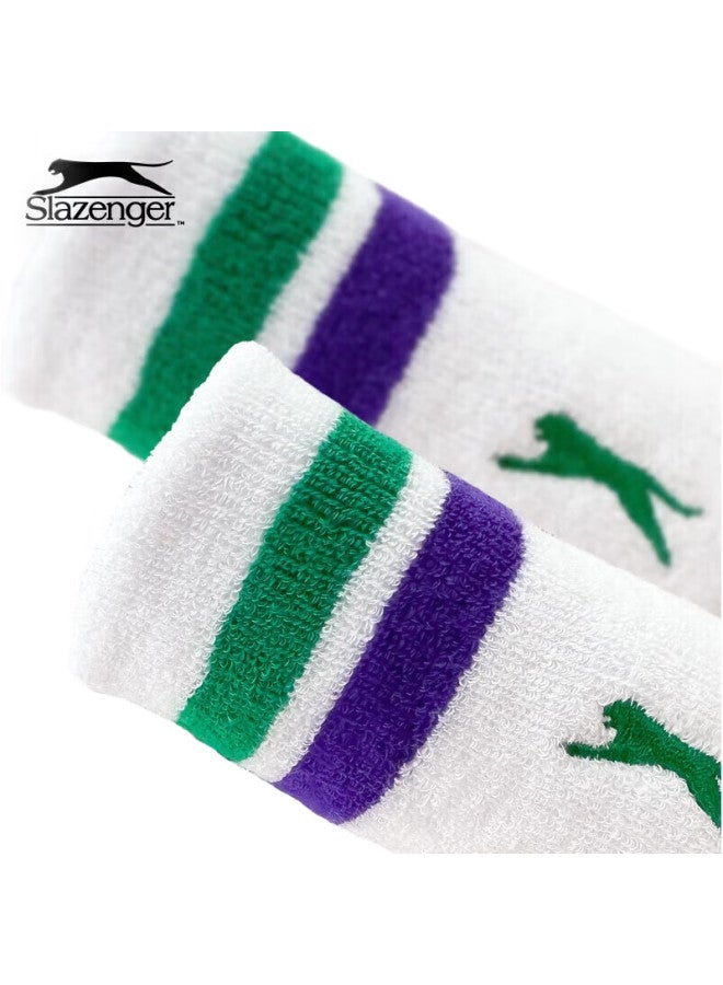 Slazenger Wrist Guards For Men And Women, Sports Fitness Sweat-Absorbing Anti-Sprain Wrist Protectors For Basketball Badminton Tennis, Sweat-Wiping, 2-Pack - Image 3