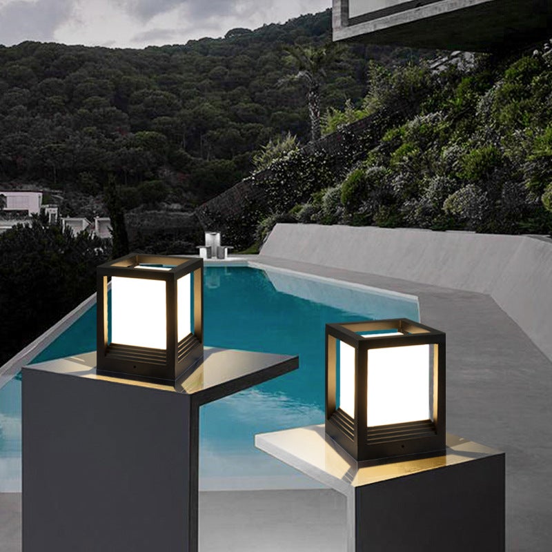 Wall Column Lamp Solar Courtyard European Style Simple Modern Wall Column Lamp Outdoor Waterproof Villa Garden Layout - Image 4