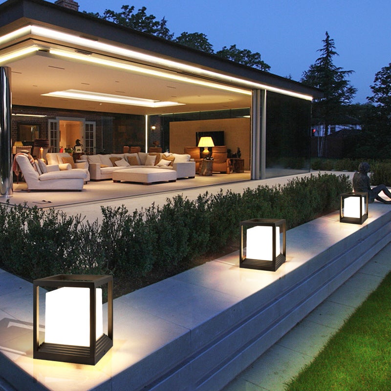 Wall Column Lamp Solar Courtyard European Style Simple Modern Wall Column Lamp Outdoor Waterproof Villa Garden Layout - Image 5