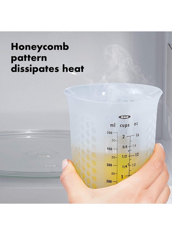 OXO OXO Good Grips 4-Cup Squeeze & Pour Silicone Measuring Cup with Stay-Cool Pattern  - Image 3