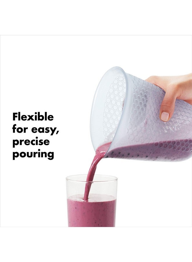 OXO OXO Good Grips 4-Cup Squeeze & Pour Silicone Measuring Cup with Stay-Cool Pattern  - Image 4