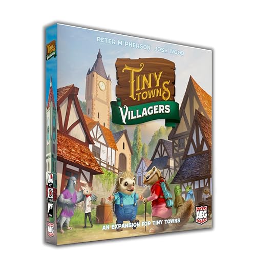 AEG Tiny Towns Villagers Expansion Talented Creatures Have Come to Visit Adds Villagers New Buildings Monuments 16 Players Ages 14 - Image 1