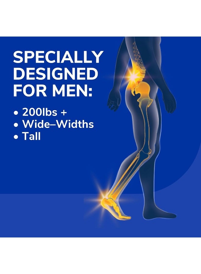Dr. Scholl's Dr. Scholl's Heavy Duty Support Insole Orthotics, Big & Tall, 200lbs+, Wide Feet, Shock Absorbing, Arch Support, Distributes Pressure, Trim to Fit Inserts, Work Boots & Shoes, Men Size 8-14, 1 Pair  - Image 2