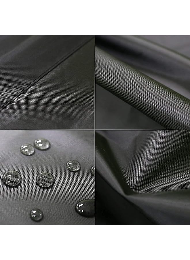 erorex Washing Machine Cover Waterproof Dust Proof Moderately Sunscreen Washer And Dryer Covers Washer Machine Cover With Zipper Design For Most Front Loading Machine W69 D85 H98 Cm Black  - Image 5