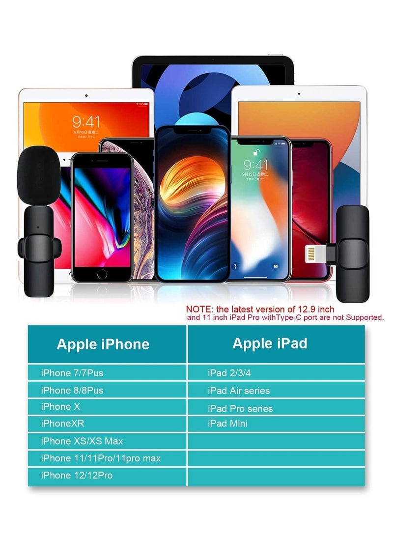 Phone Planet Wireless Lavalier Microphone for iPhone iPad Mini Mic for YouTube Facebook Live Stream Video Recording - Image 4