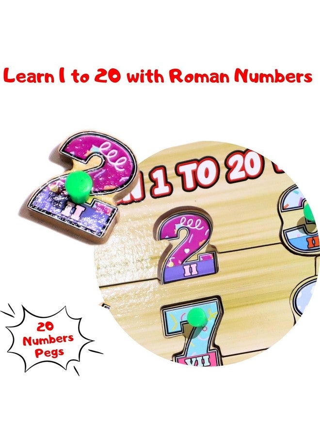 Adora Wooden Learning Educational Game Board for Kids, Wooden Numbers Puzzle Set for Curious Minds Creative Learning Game for Kids, Puzzle Study Game Puzzle Educational Toy for Kids - Image 2