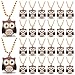 CiciBear 24 Pack Owl Necklace Party Favors with Mardi Gras Beads for Forest Friends Woodland Animals Party Favors Home Decorations Birthday Celebrations - Image 2