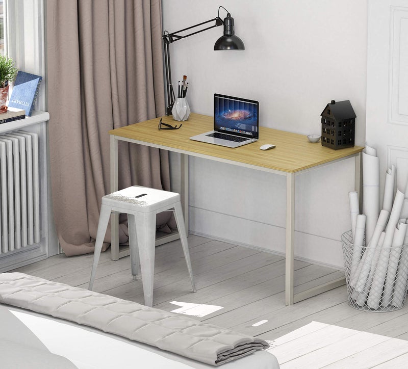 SHW Mission 40-Inch Home Office Computer Desk, Oak - Image 4