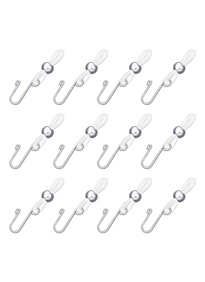 Zipper Holder Upper for Jeans, 12PCS Clasp Gadget to Keep Pants Zipper up, Stretch Removable Zipper Puller Silicone Hook for Jeans Zipper and Button, Hook for Skirt Zipper and Button  - Image 1