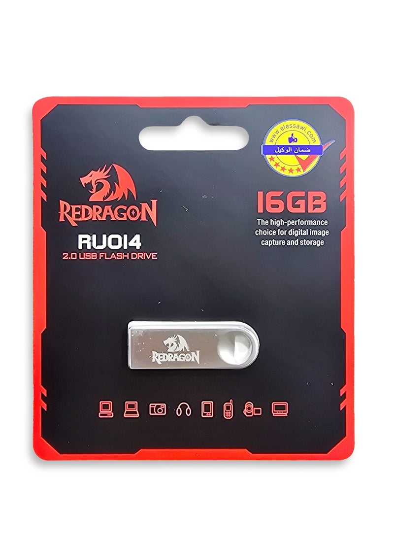 REDRAGON Flash Drive RU014 2.0 USB DRIVE 16GB high performance for digital image and storage  - Image 1