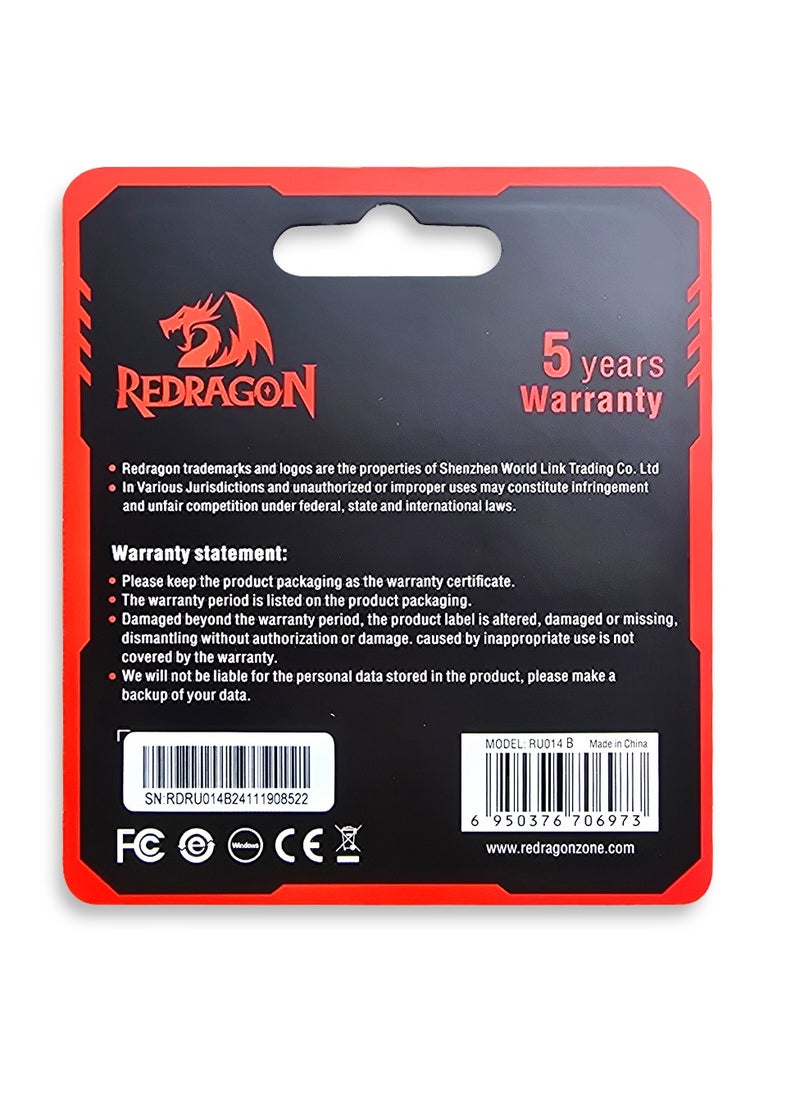 REDRAGON Flash Drive RU014 2.0 USB DRIVE 16GB high performance for digital image and storage  - Image 3