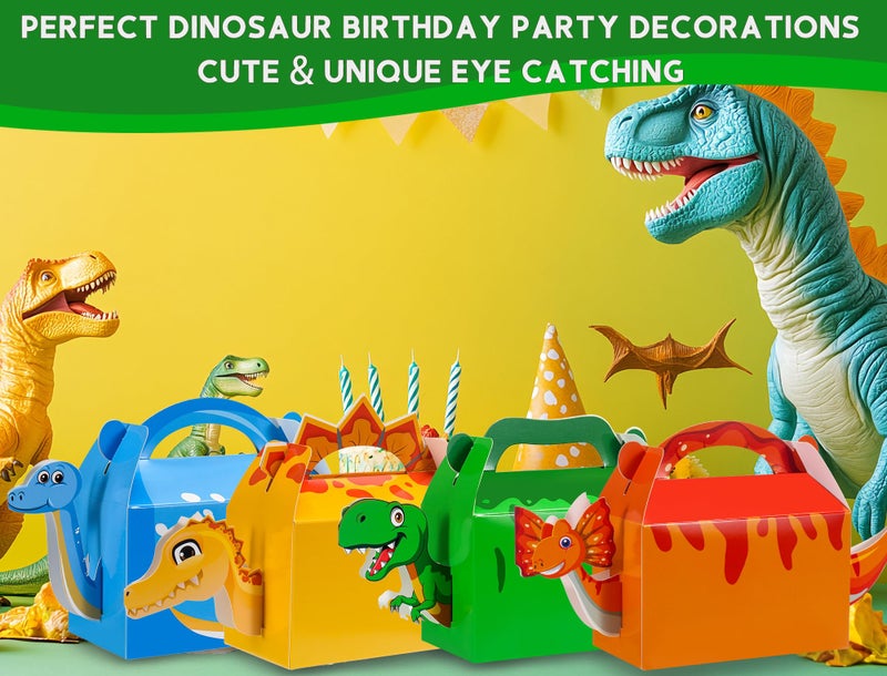 PLOUGVI 24PCS 3D Dinosaur Gift Boxes for Dino Birthday Party Favors Decorations Supplies - Image 5