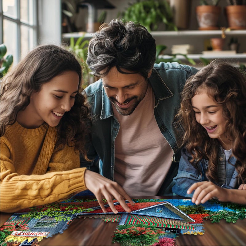 White Mountain It'S The Mailman Puzzles For Adults 1000 Pieces Jigsaw Puzzle For Summer - Image 4