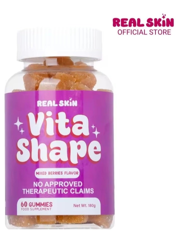 Real Skin Vita Shape 60 Gummies(MIXED BERRIES FLAVOR)  - Image 1