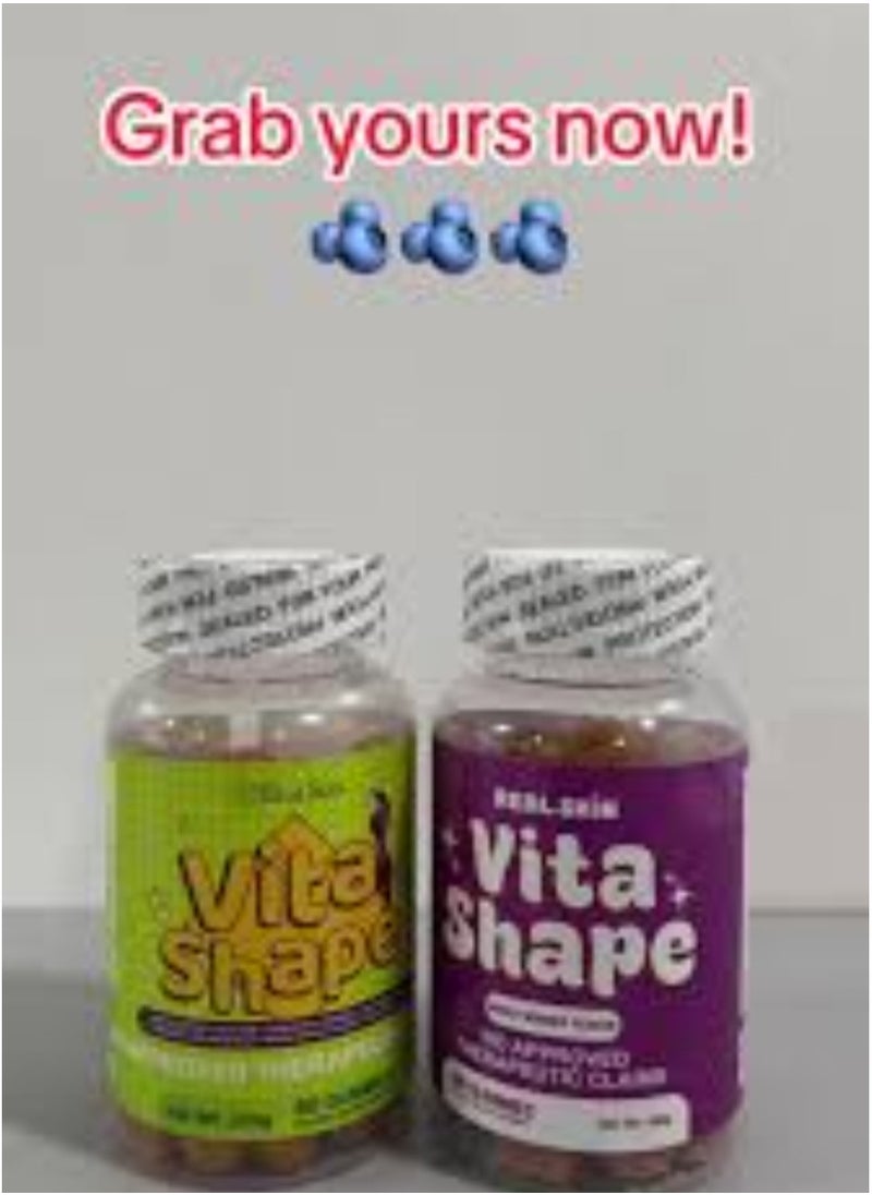 Real Skin Vita Shape 60 Gummies(MIXED BERRIES FLAVOR)  - Image 2