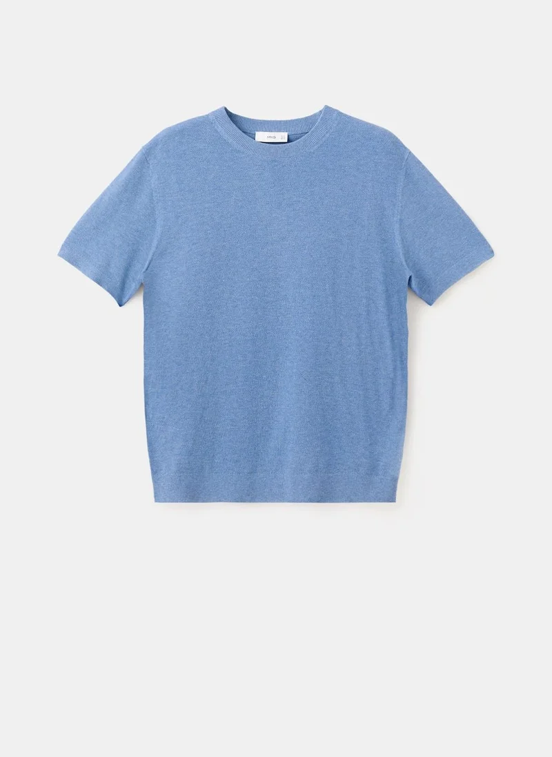 Mango Man  Cotton fine-knit t-shirt for Men | Best Price UAE