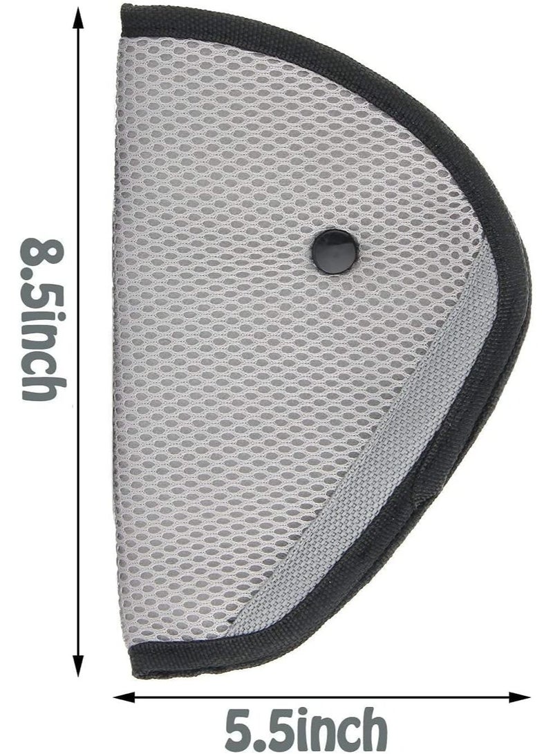 2 Pcs Seat Belt Adjuster and Pillow with Clip for Kids Travel, Neck Support Headrest, Seatbelt Pillow Cover and Seatbelt Adjuster for Child, Car Seat Strap Cushion Pads for Baby Adult - Image 3