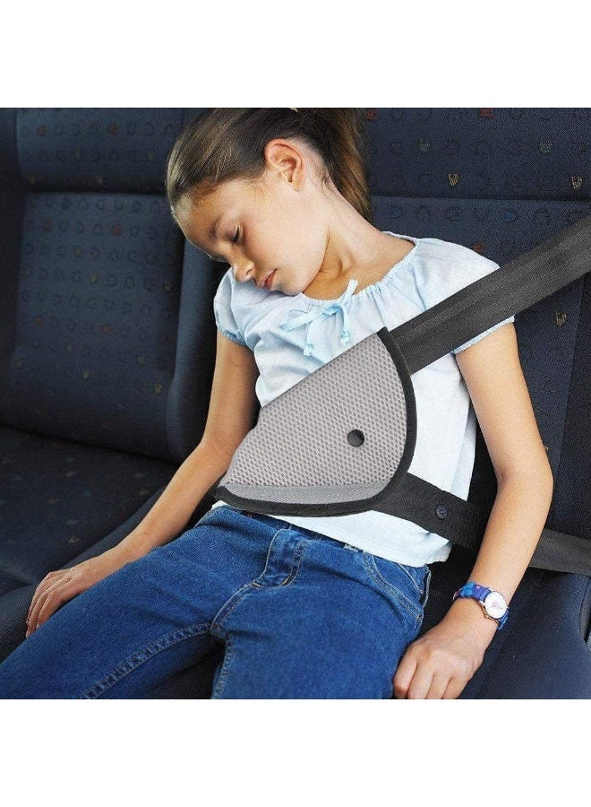 2 Pcs Seat Belt Adjuster and Pillow with Clip for Kids Travel, Neck Support Headrest, Seatbelt Pillow Cover and Seatbelt Adjuster for Child, Car Seat Strap Cushion Pads for Baby Adult - Image 5
