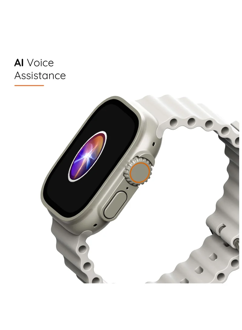 Pebble Cosmos Engage 1.95" IPS Always on Display Smartwatch, Wireless charging, IP67 Water & Dust Resistance, Compatible with Android & iOS, 20+ Sports Modes, 100+Cloud Based Watch Faces, Starlight