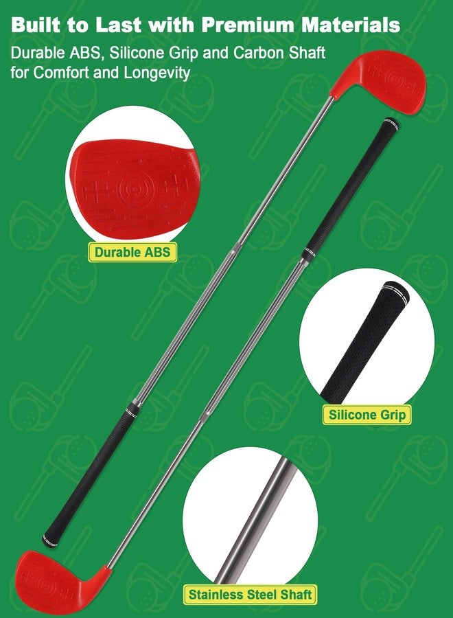 HOTWIND 2 Pack Adjustable Golf Clubs Dual-Length 16.54”or 36.65” for Backyard Golf Game with 5”x 3.5” Oversize Head Telescopic Aluminum Shaft for Adults Play Outdoor Golf Yard Game in Parks and Yards - Image 3