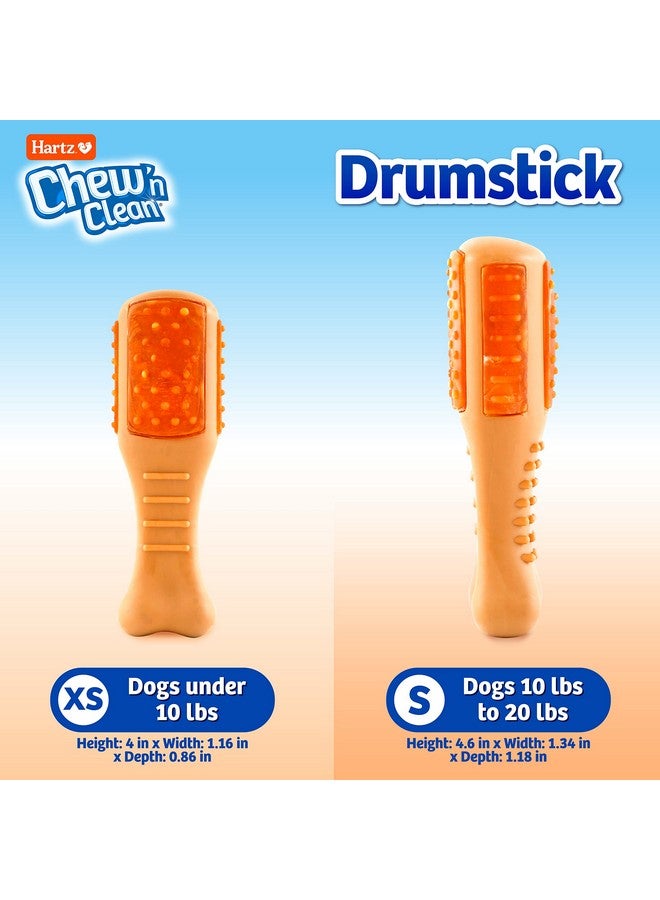 Hartz Chew ‘n Clean Chew Toy and Treat in One Chicken Flavored Drumstick Dog Toy, Small - Image 3