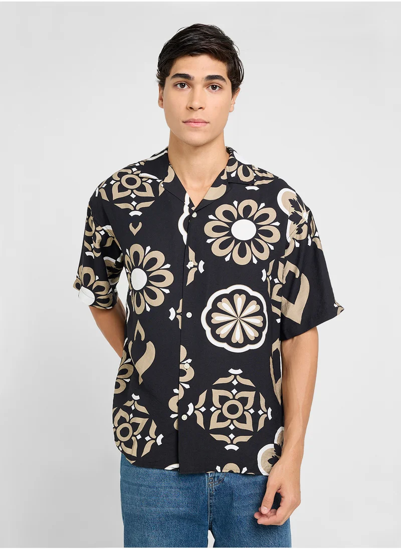 جاك اند جونز Jjeurban Printed Regular Fit Shirt