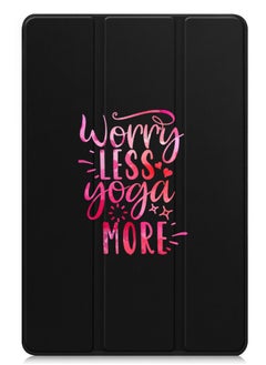 Protective Flip Case For Apple iPad mini 7th Generation (A17 Pro 2024 / Mini 6 2021 6th Generation) With Trifold Stand Auto Wake Sleep Shockproof Cover Worry less Yoga more