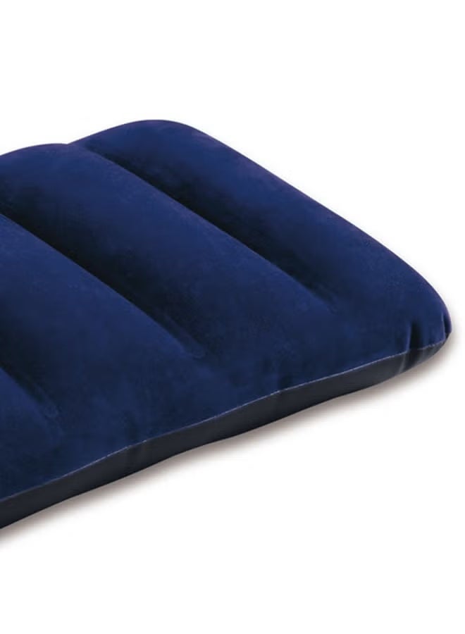 انتكس وسادة داوني من الألياف الدقيقة باللون الأزرق الداكن 43 × 28 × 9 سم - Image 2