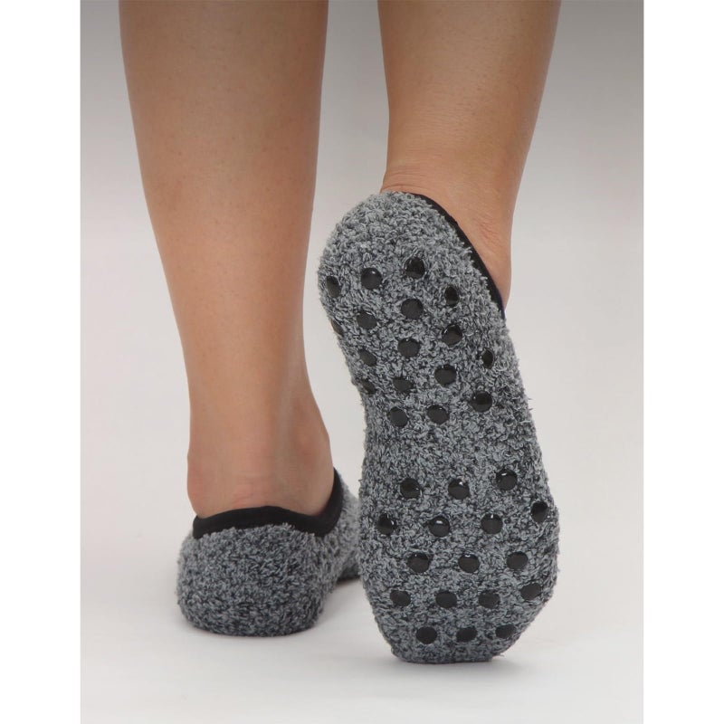 AmazingStone 3Pairs Cozy Winter Fuzzy Socks for Women With Grip Anti-Slip Fluffy Plush House Warm Ankle Socks - Image 2