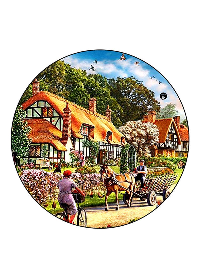 Town Printed Mouse Pad  Multicolour